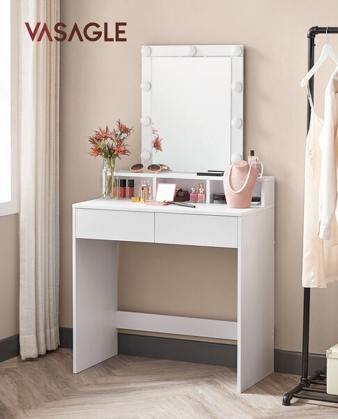SONGMICS Toaletní stolek Velisa 145 cm bílý