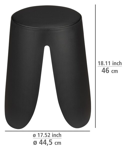 Černá plastová stolička Comiso – Wenko