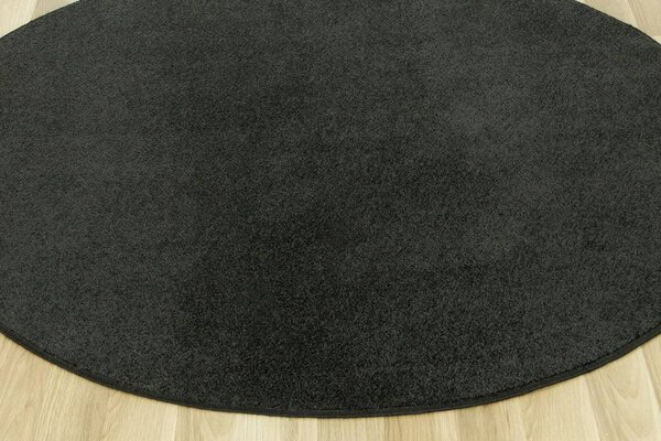 Kobercový ráj Kulatý koberec Dynasty 78 černý Rozměr: průměr 60 cm