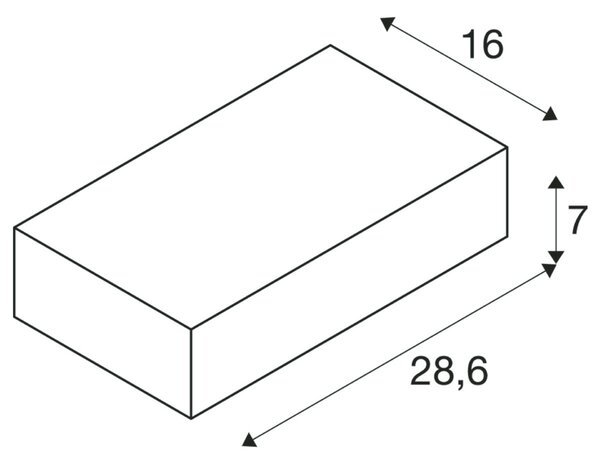 BIG WHITE SLV SHELL 30 nástěnné svítidlo, LED, 3000K, bílé 1000423