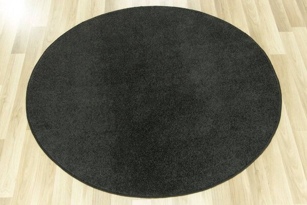 Kobercový ráj Kulatý koberec Dynasty 78 černý Rozměr: průměr 60 cm