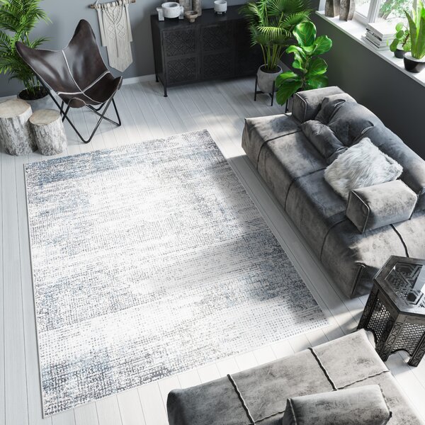 Makro Abra Moderní kusový koberec DAKOTA YF90B abstraktní modrý krémový Rozměr: 116x168 cm