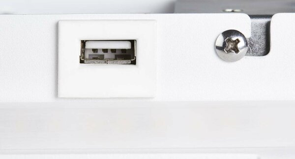 BIG WHITE SLV SOMNILA SPOT vnitřní nástěnné svítidlo LED 3000K, bílá, verze vlevo vč. USB přípojky 1003457