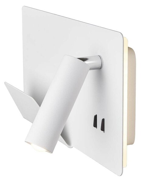 BIG WHITE SLV SOMNILA SPOT vnitřní nástěnné svítidlo LED 3000K, bílá, verze vlevo vč. USB přípojky 1003457