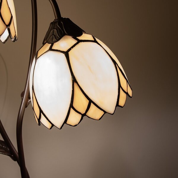 Stolní Tiffany lampa Flowers - Ø 33*61 cm - Clayre & Eef