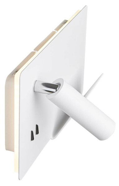 BIG WHITE SLV SOMNILA SPOT vnitřní nástěnné svítidlo LED 3000K, bílá, verze vpravo vč. USB přípojky 1003458