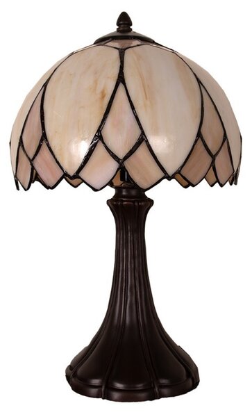 Stolní lampa Tiffany Pivoine - Ø 25*42 cm 1x E14 / max 60w - Clayre & Eef