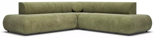 Rozkládací sedačka s úložným prostorem SURREY 2 - khaki, levý roh