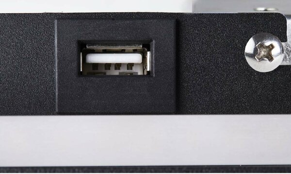 BIG WHITE SLV SOMNILA SPOT vnitřní nástěnné svítidlo LED 3000K, černá, verze vlevo vč. USB přípojky 1003455