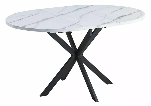 Signal Jídelní rozkládací stůl Gaston 100/135 cm mramor/černý