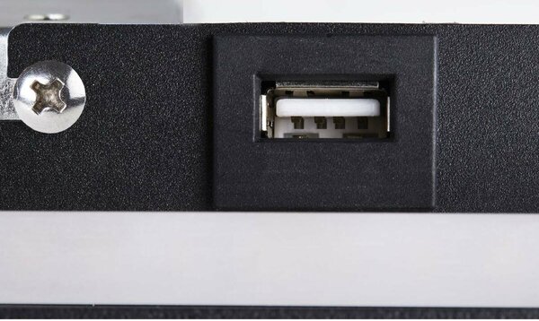 BIG WHITE SLV SOMNILA SPOT vnitřní nástěnné svítidlo LED 3000K, černá, verze vpravo vč. USB přípojky 1003456