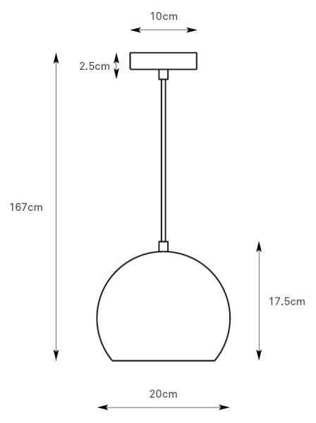 Markslöjd 108989 - Lustr na lanku POP 1xGU10/7W/230V pr. 20 cm šedá