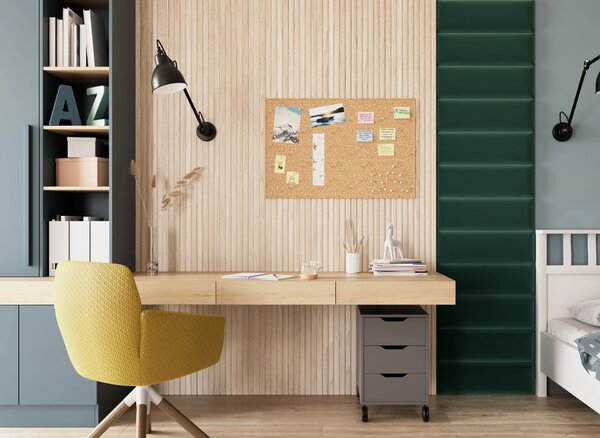 Čalouněný panel na zeď 50x20 VALERIO - zelený