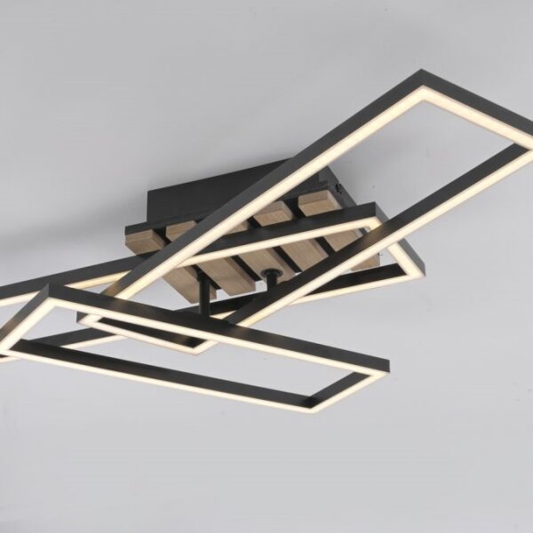 JUST LIGHT. 14051-79 - LED Stropní svítidlo AKUSTIKA LED/20,5W/230V dub/černá