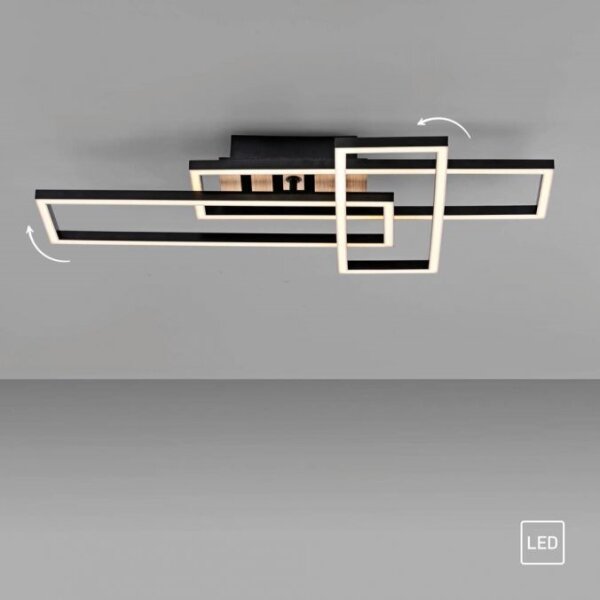 JUST LIGHT. 14051-79 - LED Stropní svítidlo AKUSTIKA LED/20,5W/230V dub/černá