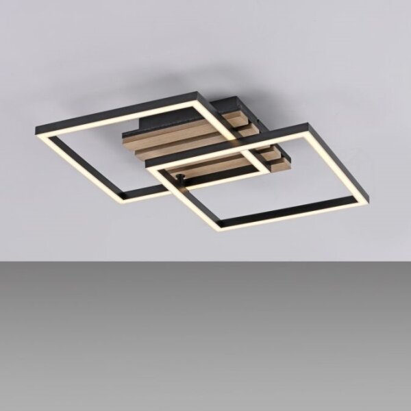 JUST LIGHT. 14053-79 - LED Stropní svítidlo AKUSTIKA LED/15W/230V dub/černá