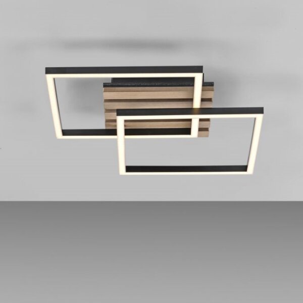JUST LIGHT. 14053-79 - LED Stropní svítidlo AKUSTIKA LED/15W/230V dub/černá