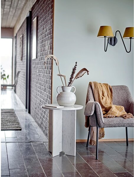 Mramorový kulatý odkládací stolek ø 46 cm Jasmia – Bloomingville