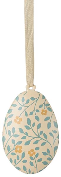 Maileg Plechové velikonoční vajíčko Branches - Cream MIL519
