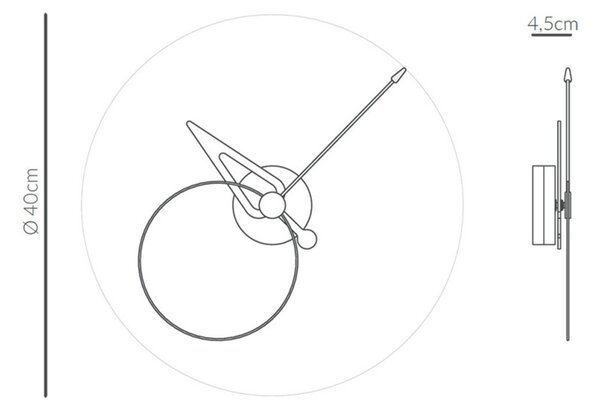 Nomon designové nástěnné hodiny PIco