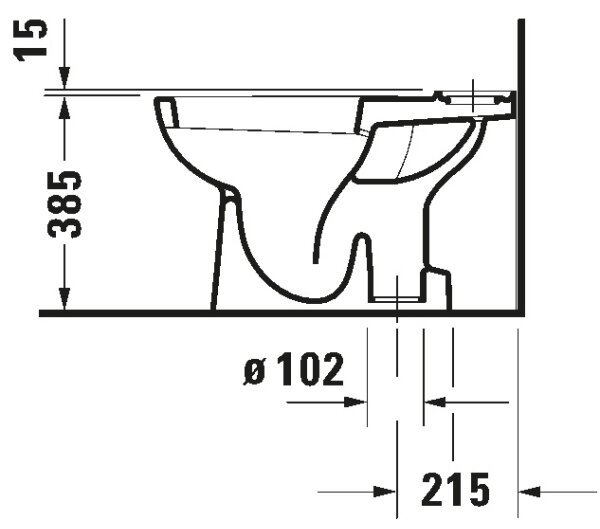 Duravit 21110100002 - WC kombi D-CODE keramika/lesklá bílá