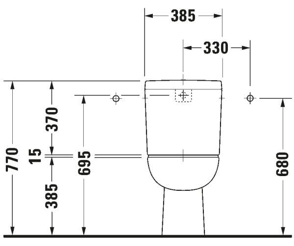 Duravit 21110100002 - WC kombi D-CODE keramika/lesklá bílá