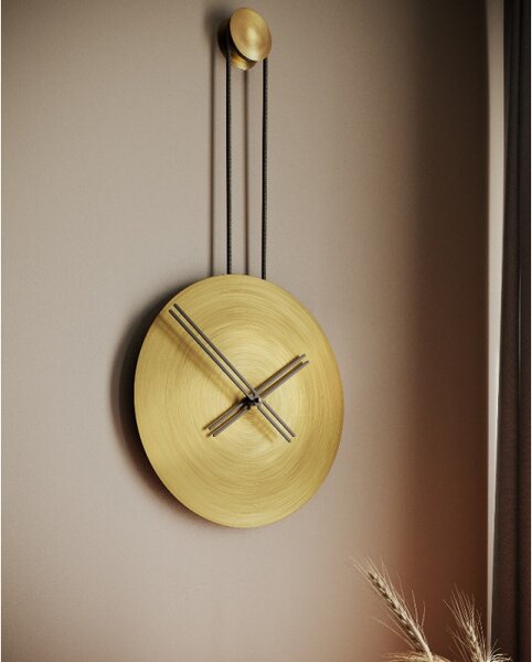 Mclocks Designové nástěnné hodiny INF3001 Infinity antique gold-black 65cm