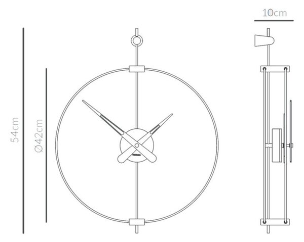 Nomon designové nástěnné hodiny Micro Barcelona