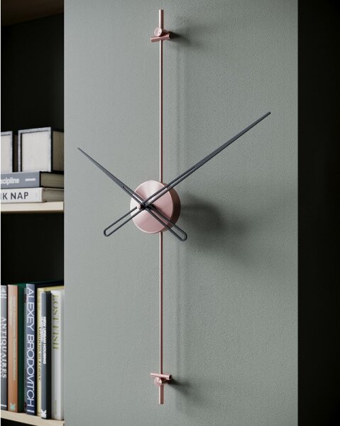 Mclocks Designové nástěnné hodiny AX6013 Axle rose gold-black 60cm
