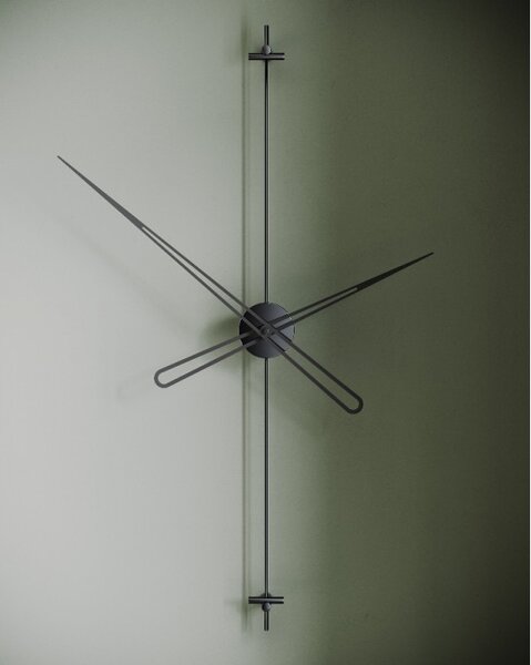 Mclocks Designové nástěnné hodiny AX6002 Axle black-black 60cm