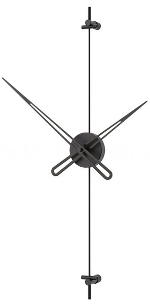 Mclocks Designové nástěnné hodiny AX6002 Axle black-black 60cm