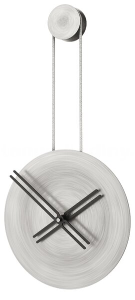 Mclocks Designové nástěnné hodiny INF3002 Infinity antique silver-black-silver 65cm