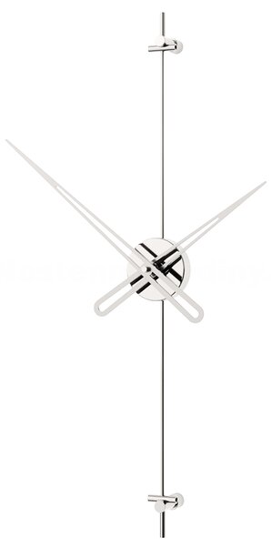 Mclocks Designové nástěnné hodiny AX6018 Axle silver-silver 60cm