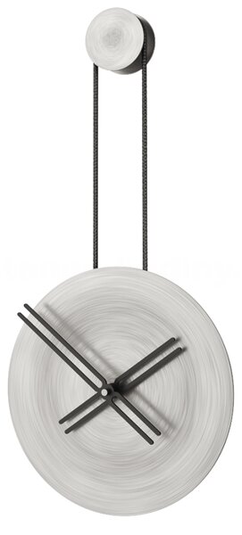 Mclocks Designové nástěnné hodiny INF3003 Infinity antique silver-black 65cm