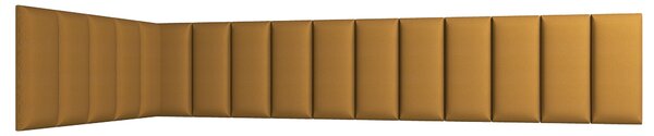 Set čalouněných panelů 100x220x50 VALERIO - hořčicový