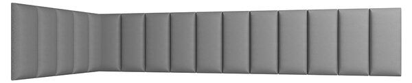 Set čalouněných panelů 100x220x50 VALERIO - světle šedý