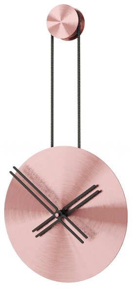 Mclocks Designové nástěnné hodiny INF3016 Infinity rose gold-black 65cm