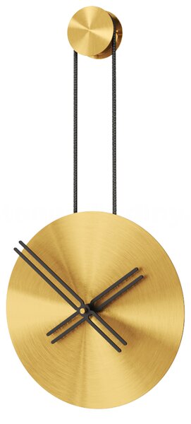 Mclocks Designové nástěnné hodiny INF3012 Infinity mat gold-black 65cm