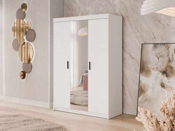 Šatní skříň Melen 3D, Barva: bílá 5902928896473