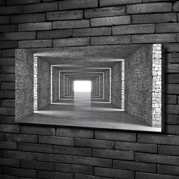 Foto obraz na plátně do obýváku Tunel z cihel oc-73368031