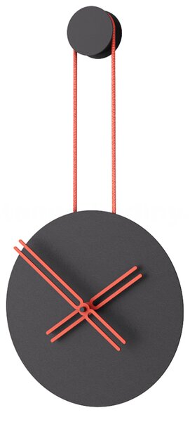 Mclocks Designové nástěnné hodiny INF3007 Infinity black-red-red 65cm