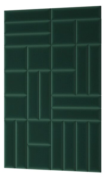 Set čalouněných nástěnných panelů 120x195 VALERIO - zelený