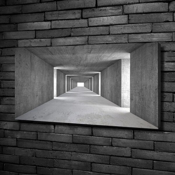 Foto obraz na plátně Betonový tunel oc-73367796
