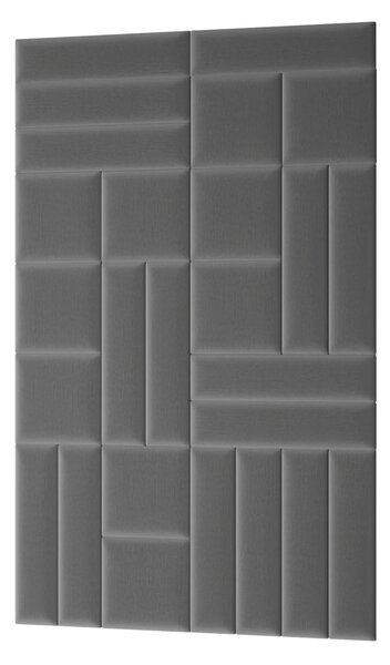 Set čalouněných nástěnných panelů 120x195 VALERIO - šedý