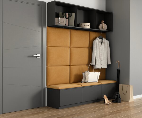 Set čalouněných panelů 180x120 VALERIO - hořčicový