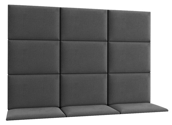 Set čalouněných panelů 180x120 VALERIO - tmavě šedý