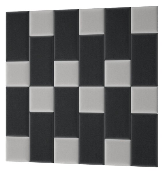 Set panelů na zeď 180x180 VALERIO - světle šedý / tmavě šedý