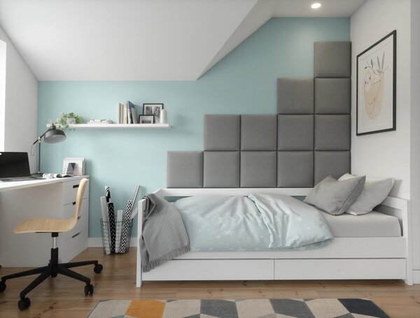 Set čalouněných panelů na zeď 200x160 VALERIO - šedý
