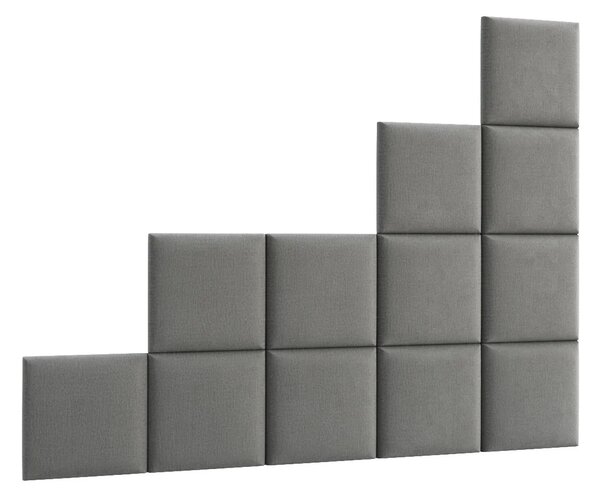 Set čalouněných panelů na zeď 200x160 VALERIO - šedý