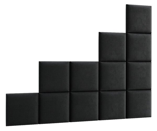 Set čalouněných panelů na zeď 200x160 VALERIO - tmavě šedý